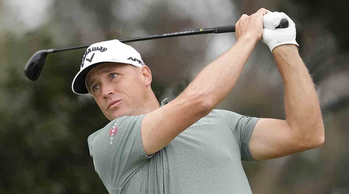 Alex Noren watches a shot during the 2023 U.S. Open.
